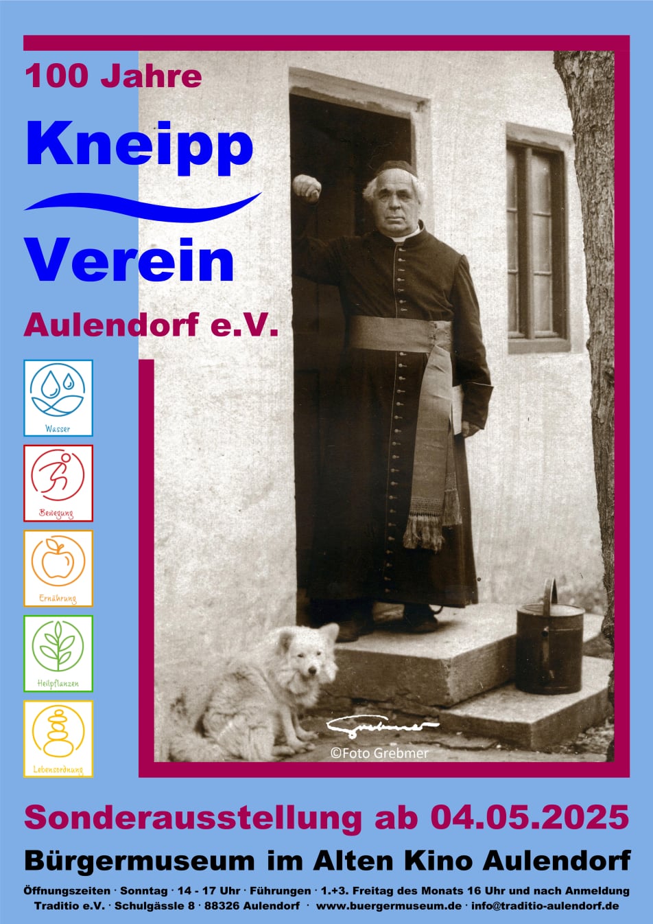 Plakat 100 Jahre Kneippverein Aulendorf e.V.